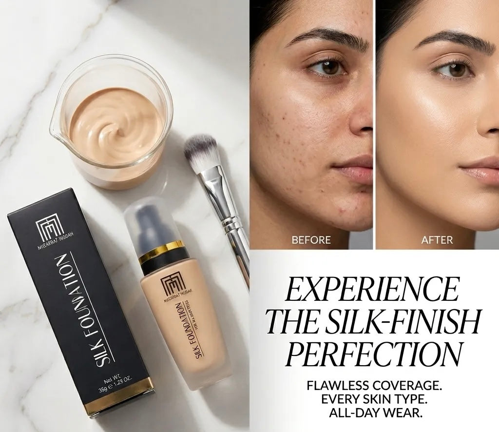 Masarrat Misbah Silk Foundation All Skin Types 24Hr Coverage