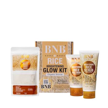 BNB Rice Glow Kit + Hair Food 4 in 1 Bundle
