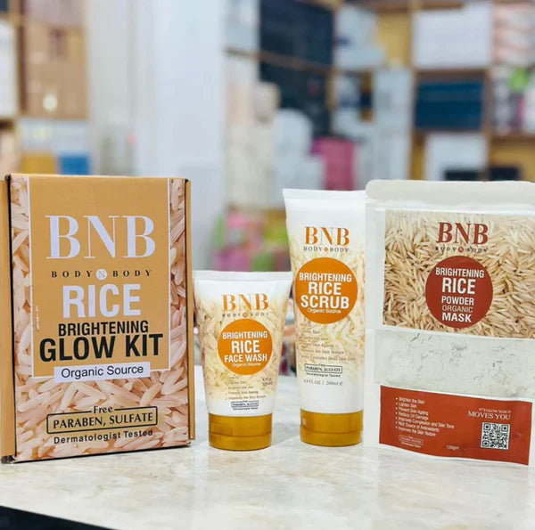 BNB Rice Glow Kit + Hair Food 4 in 1 Bundle