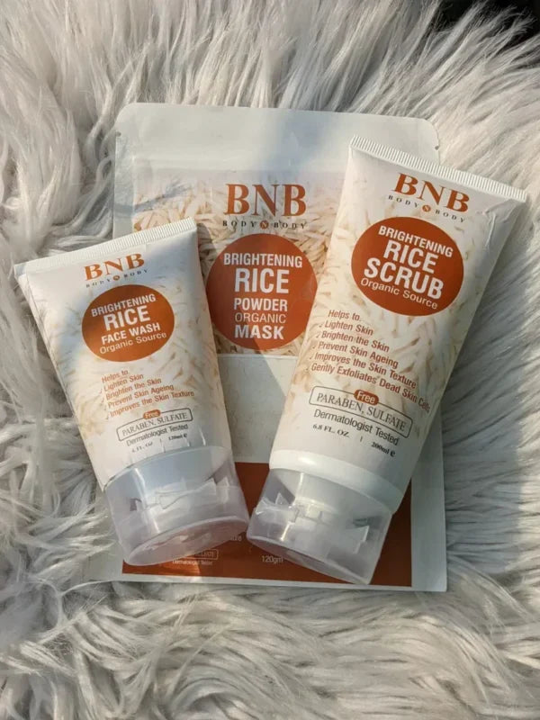 BNB Rice Glow Kit + Hair Food 4 in 1 Bundle