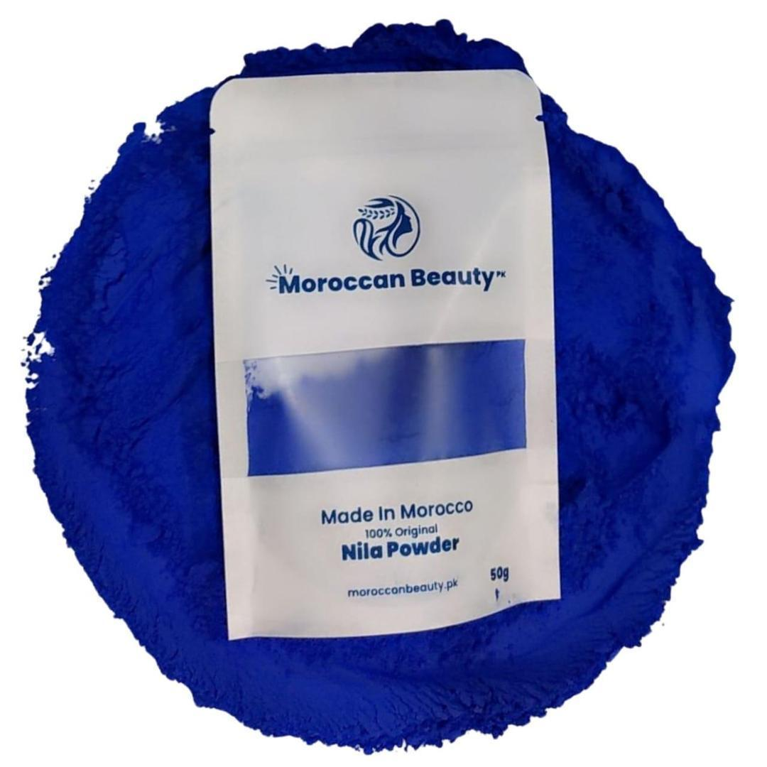 Moroccan Blue Brightening Face Mask Powder For All Skin Types