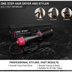 4-in-1 Hair Dryer Brush With Comb and Curler