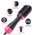 4-in-1 Hair Dryer Brush With Comb and Curler