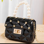Charming Textured plastic purse for girls